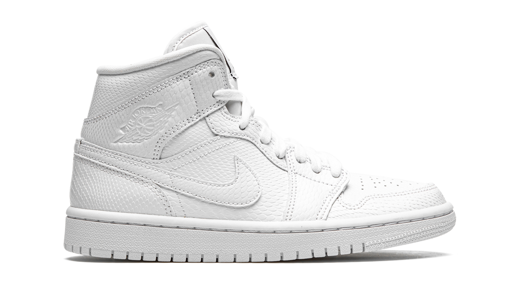 Air Jordan 1 Mid White Snakeskin (W) 7