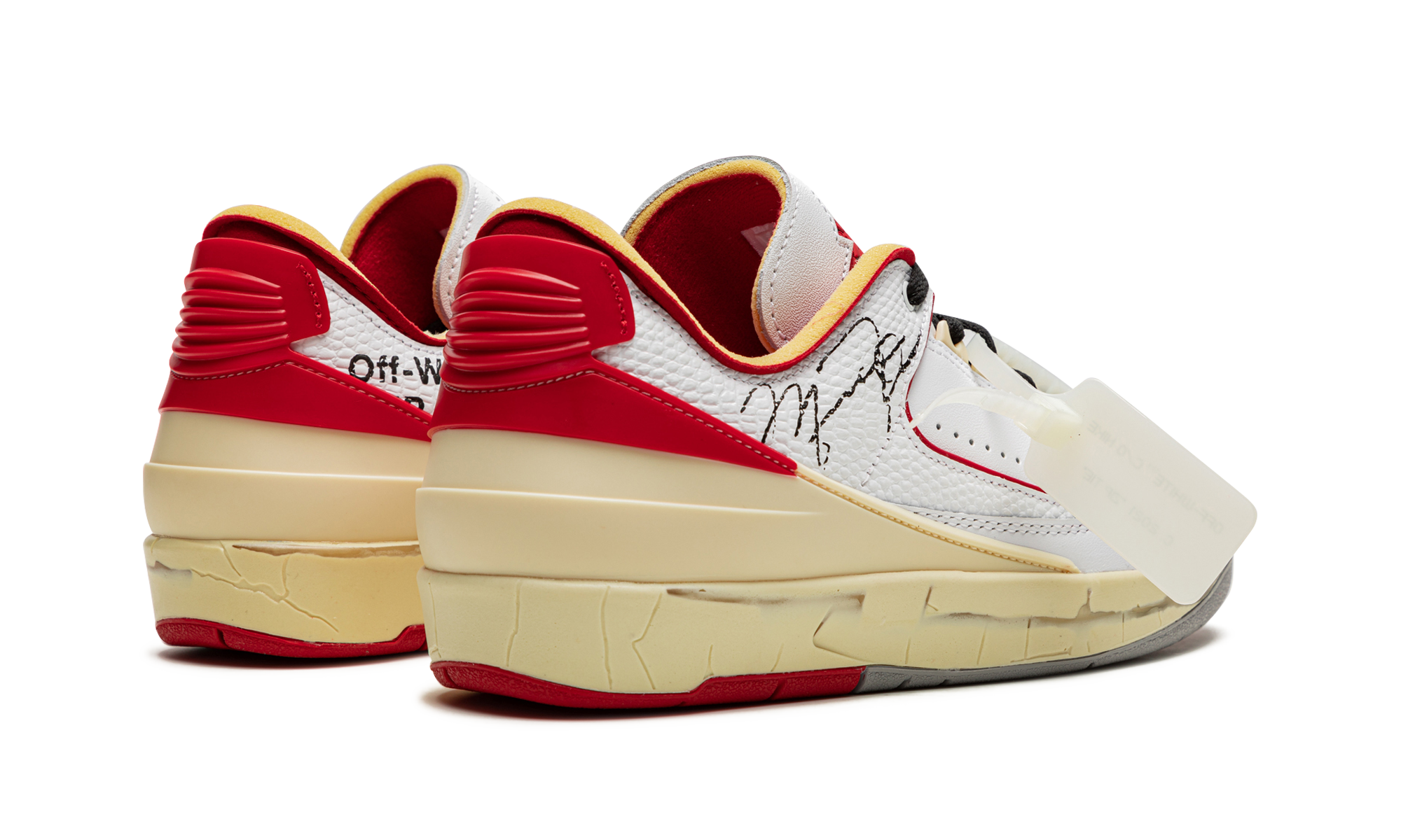 Air Jordan 2 Retro Low SP Off-White White Red 4