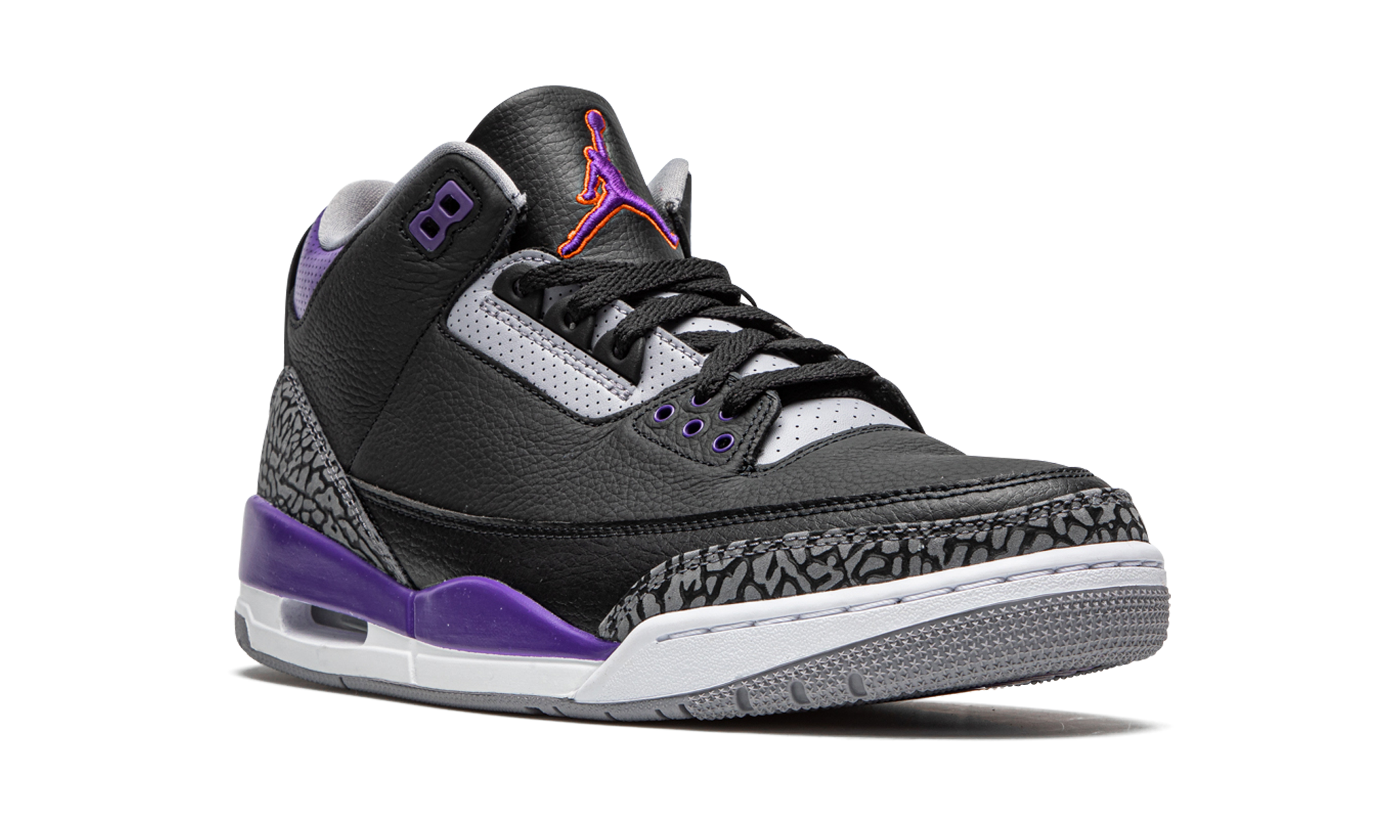 Air Jordan 3 Retro Black Court Purple 8
