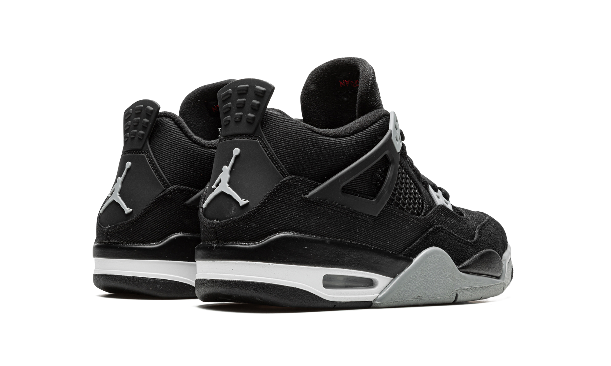 Air Jordan 4 Retro Black Canvas (GS) 4