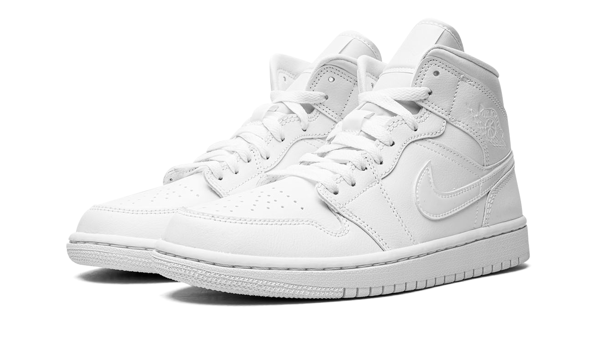 Air Jordan Mid Triple White (2022) (W) 3