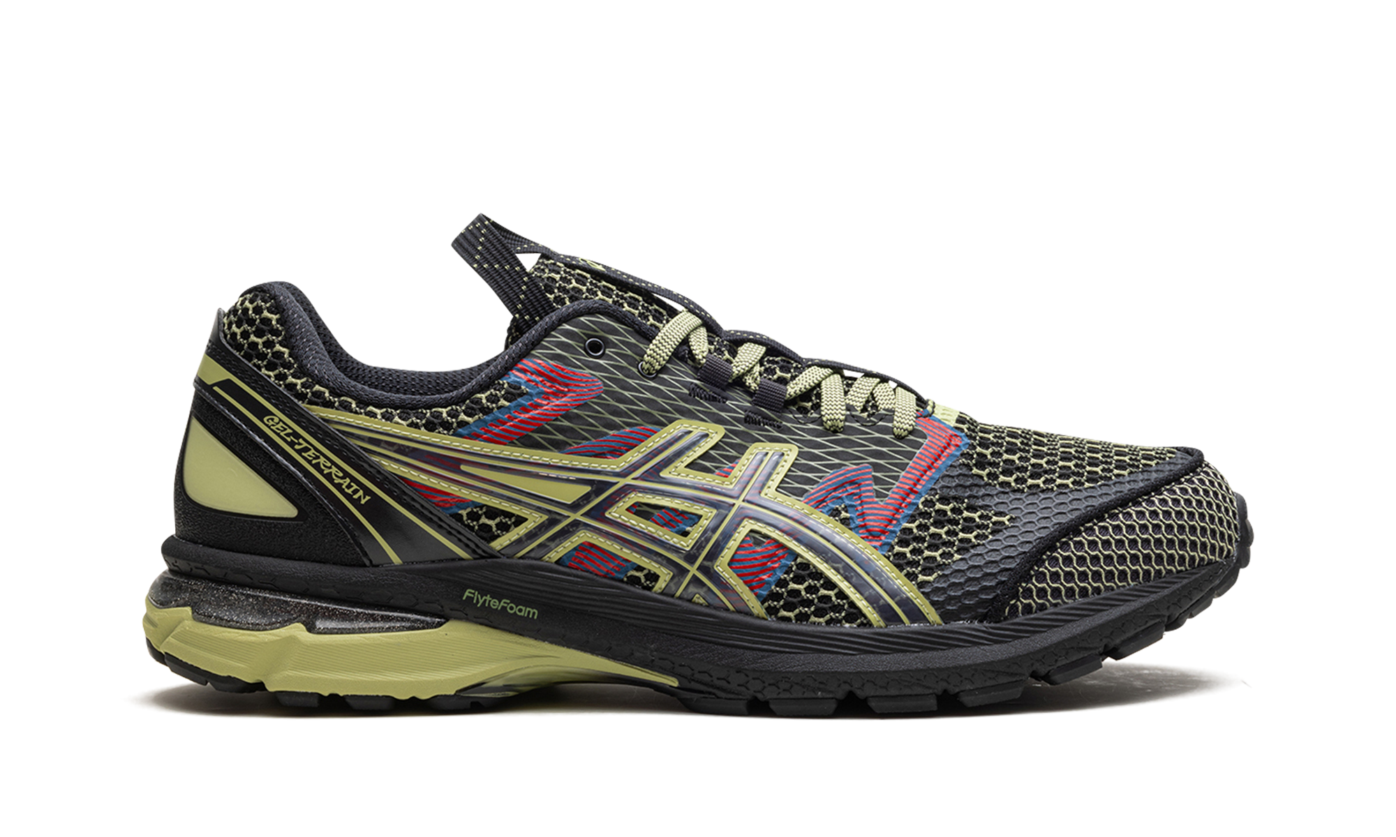 Asics Sportstyle US4-S Gel-Terrain Black Neon Lime 7