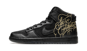 FAUST x Nike SB Dunk High 'Black and Metallic Gold' 2