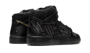 FAUST x Nike SB Dunk High 'Black and Metallic Gold' 4