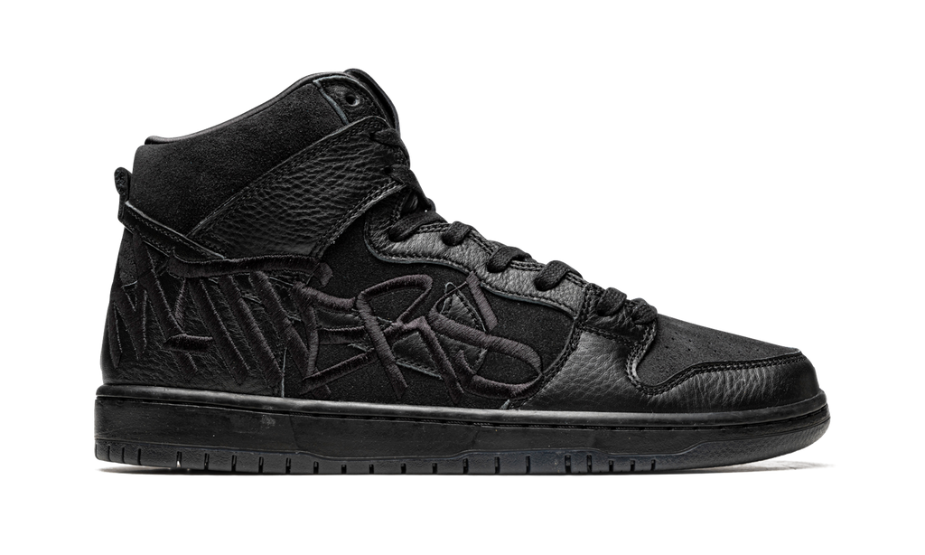 FAUST x Nike SB Dunk High 'Black and Metallic Gold' 7