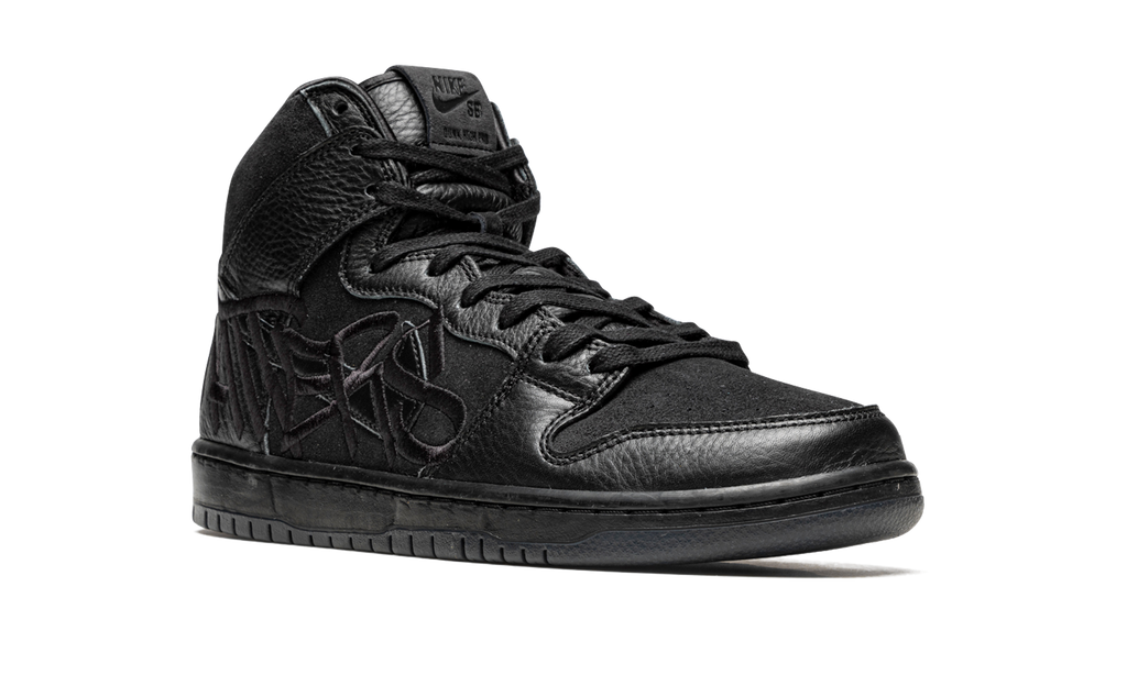 FAUST x Nike SB Dunk High 'Black and Metallic Gold' 8