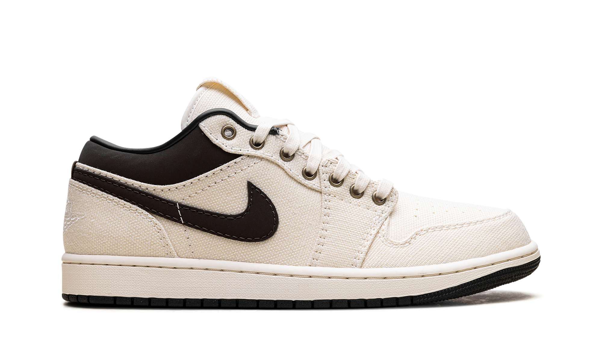 Jordan 1 Low Premium Pale Ivory Off Noir Baroque Brown 7