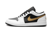 Jordan 1 Low White Black Metallic Gold Swoosh 1