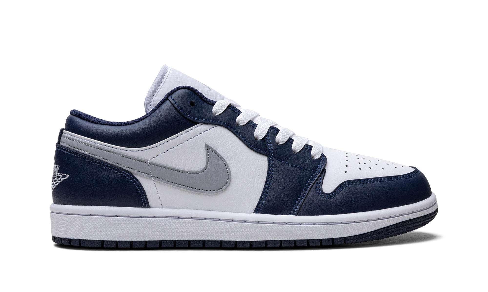 Jordan 1 Low Wolf Grey Midnight Navy 7