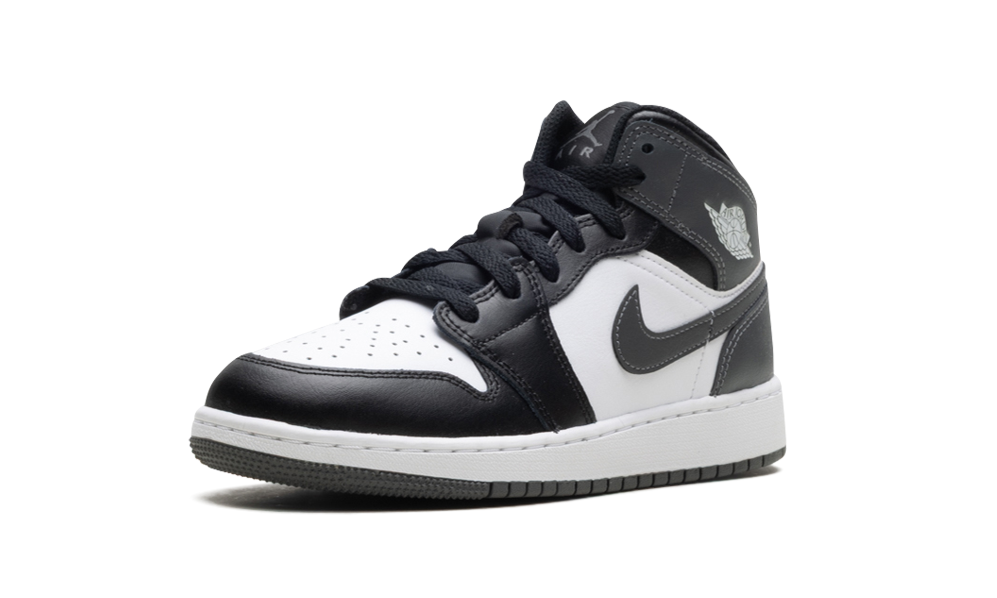 Jordan 1 Mid Black White Iron Grey (GS) 5