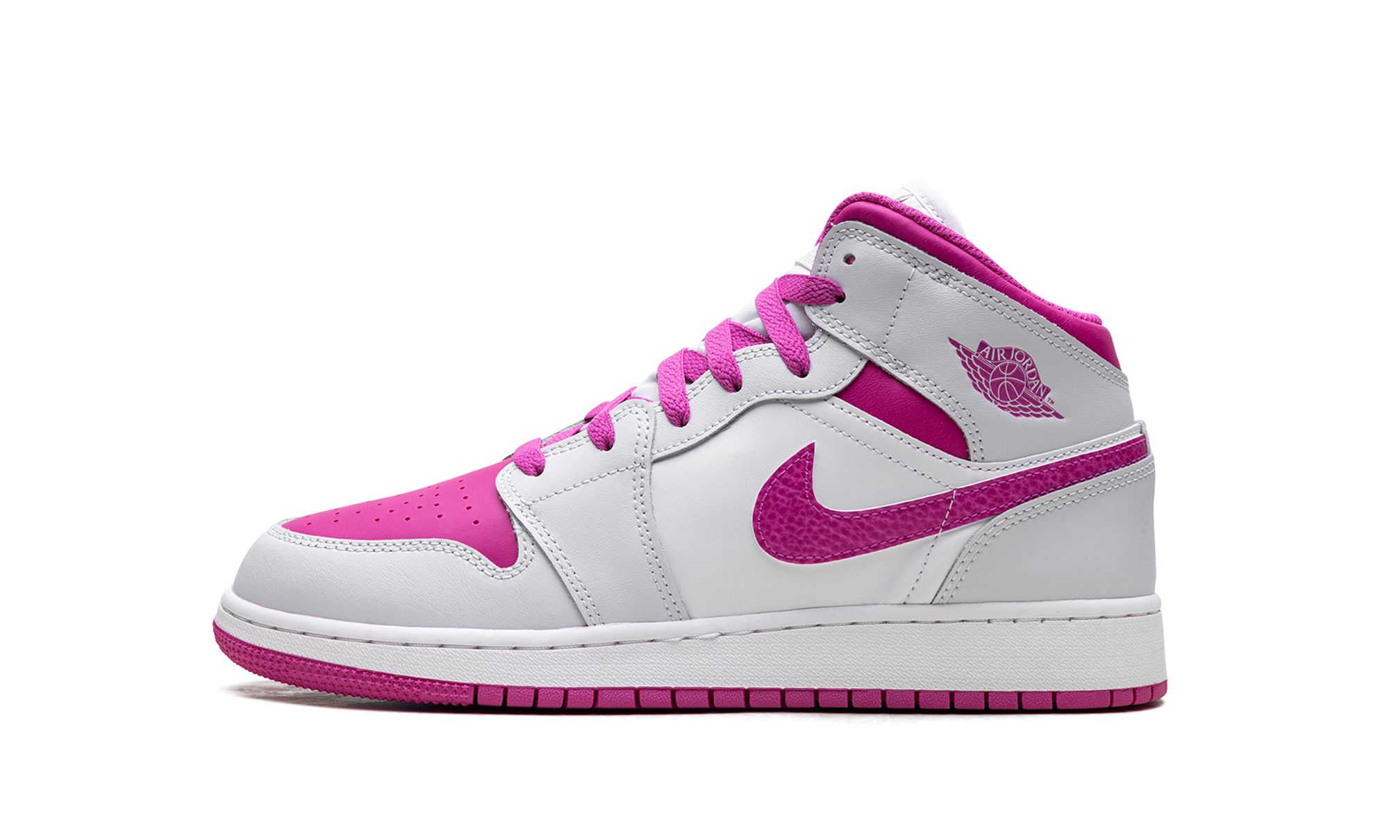 Jordan 1 Mid Fire Pink (GS) 1