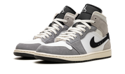 Jordan 1 Mid SE Craft White Cement Grey Black 3