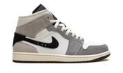 Jordan 1 Mid SE Craft White Cement Grey Black 7