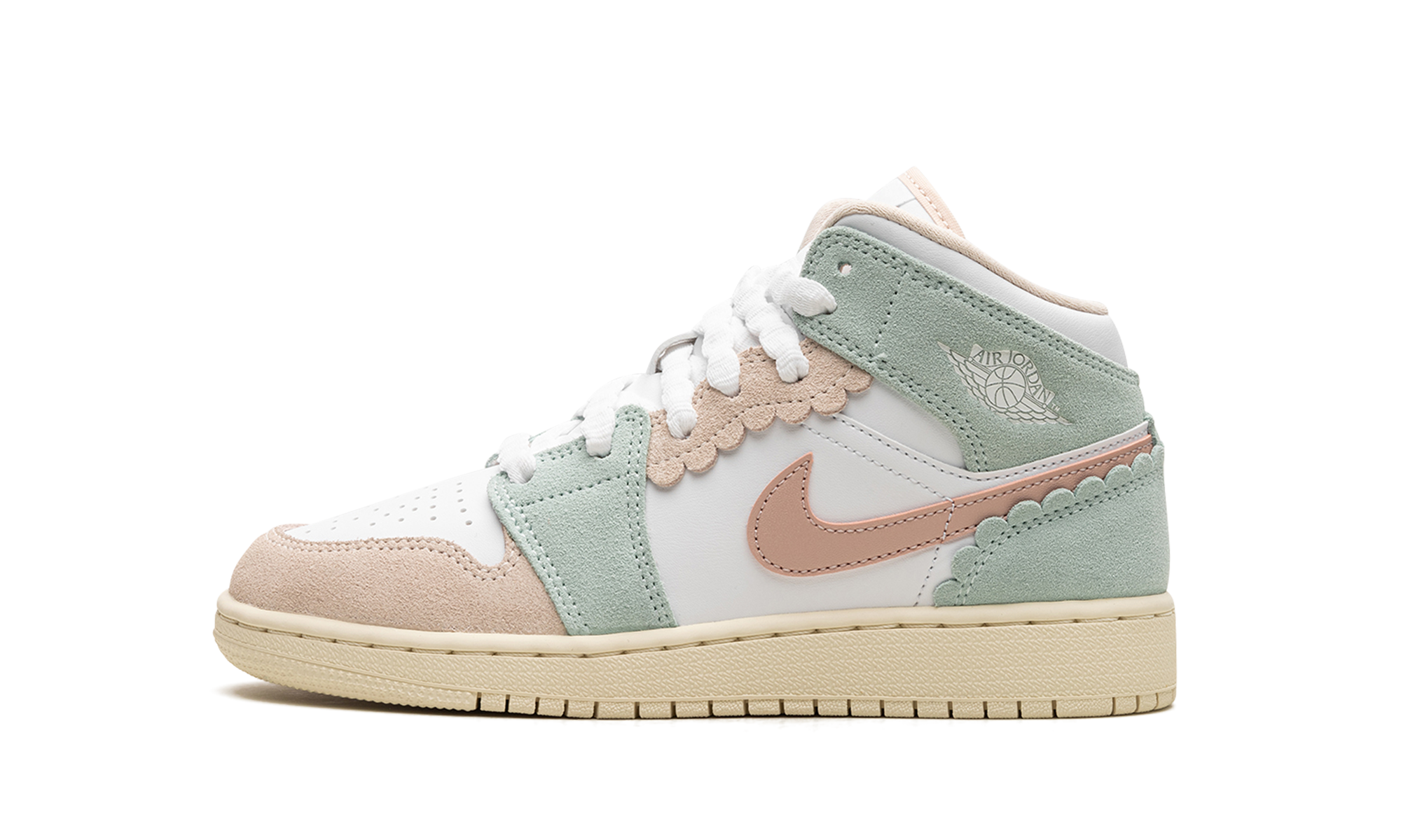 Jordan 1 Mid SE Pink Oxford (GS) 1