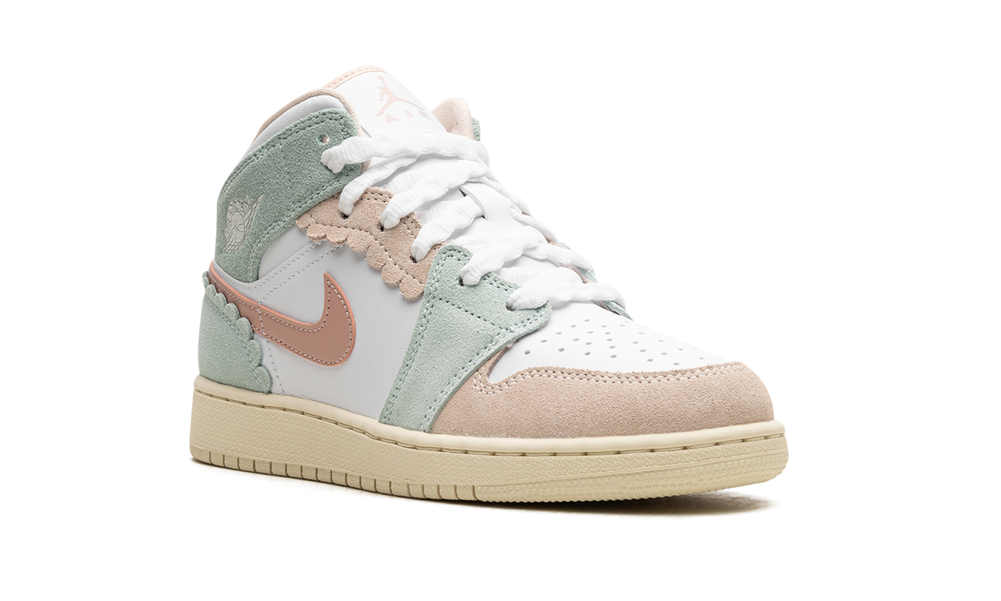 Jordan 1 Mid SE Pink Oxford (GS) 2
