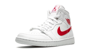 Jordan 1 Mid White University Red (W) 5