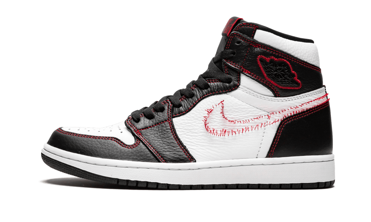 Jordan 1 Retro High Defiant White Black Gym Red 1