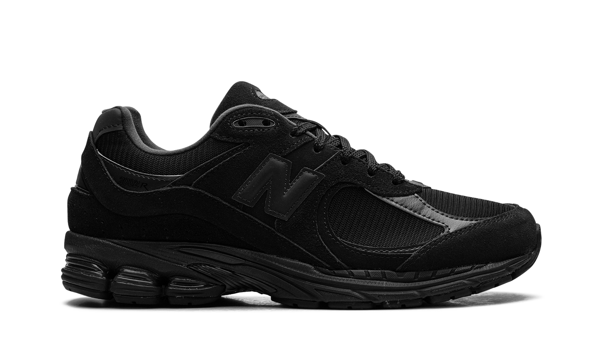 New Balance 2002R Triple Black Suede 7