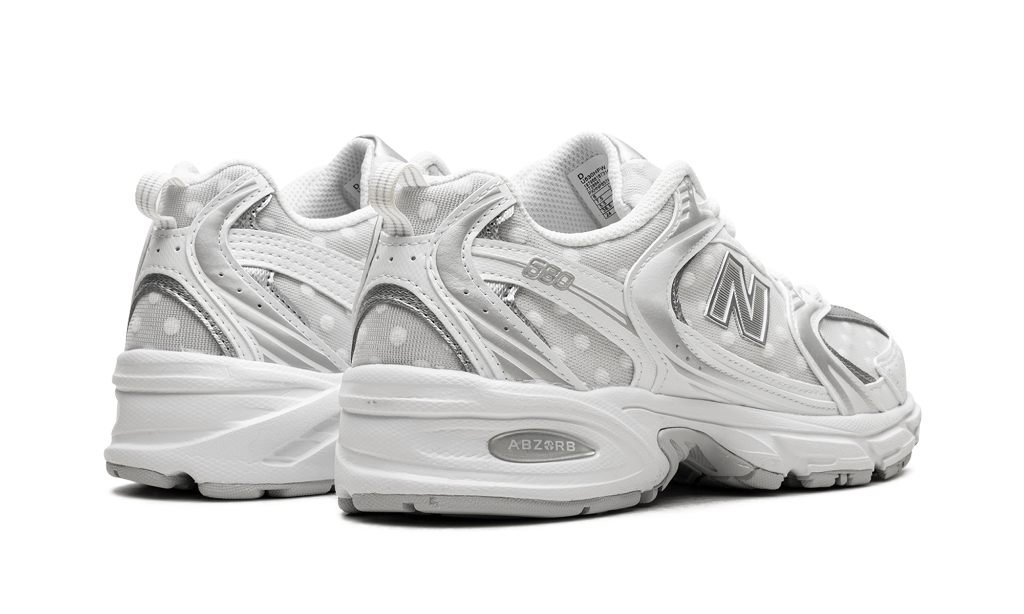 New Balance 530 Silver Metallic Polka Dots 4