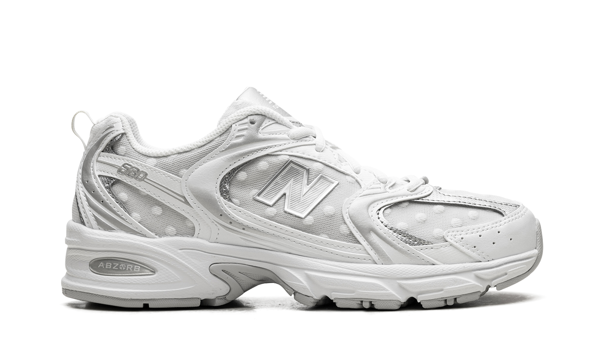 New Balance 530 Silver Metallic Polka Dots 7