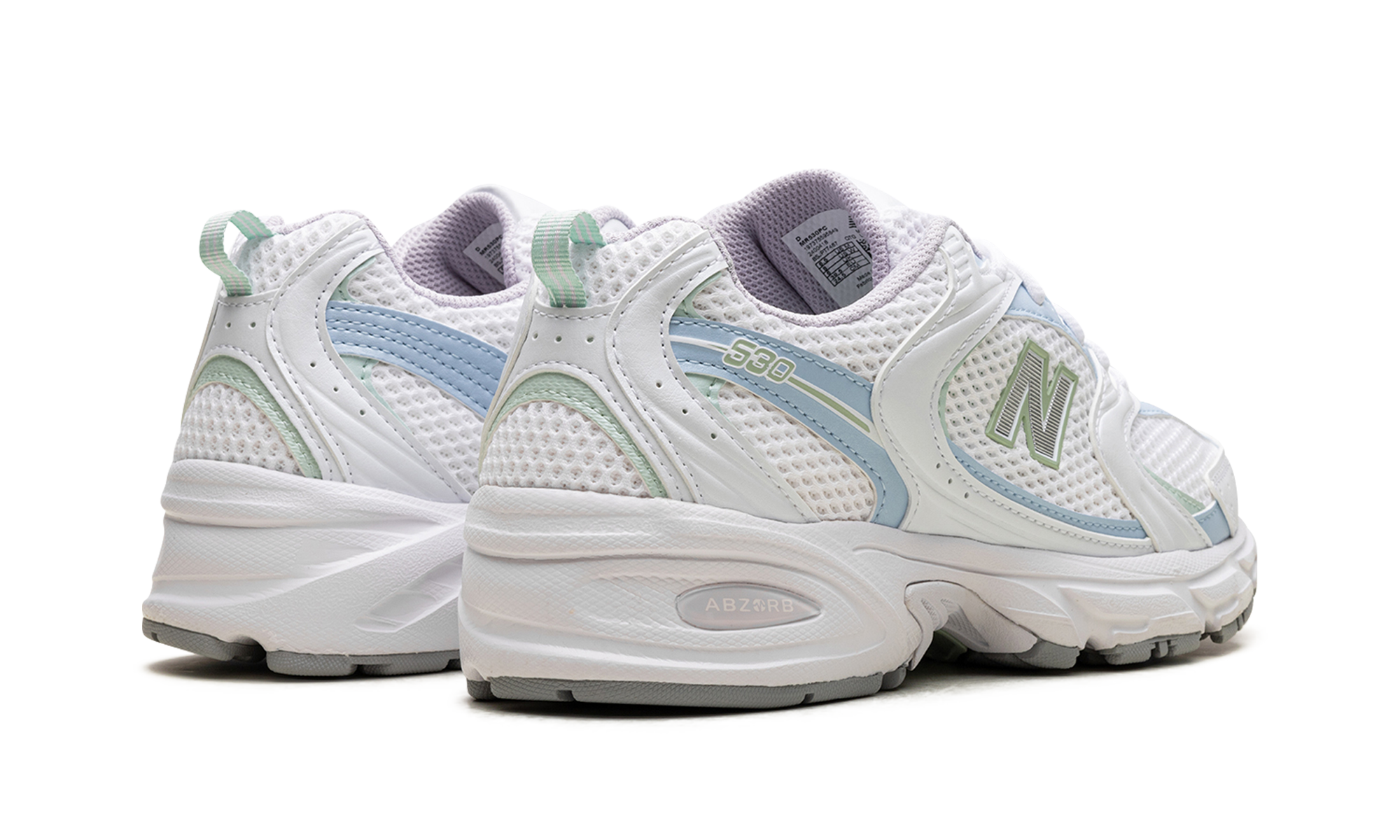 New Balance 530 White Light Chrome Blue Clay Ash 4