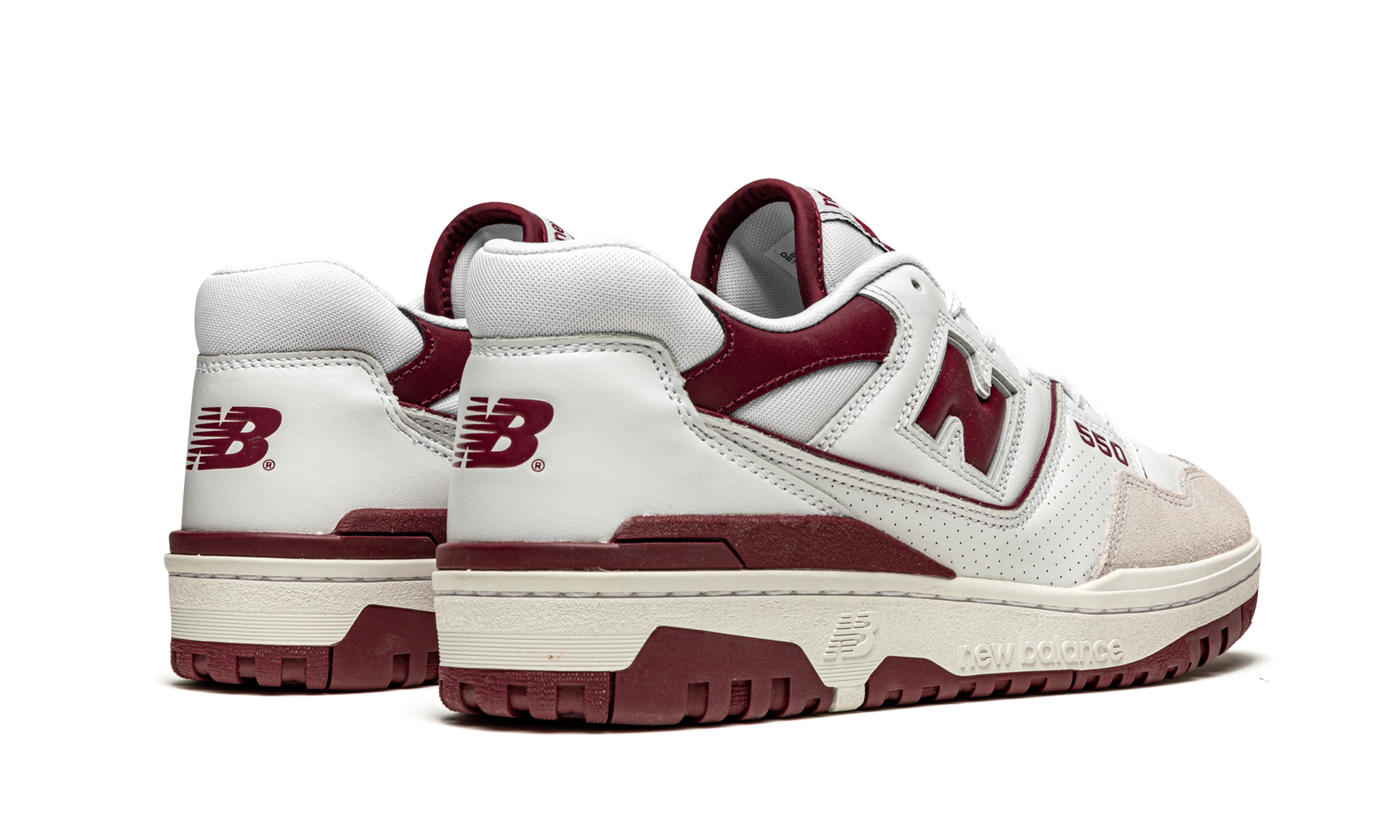 New Balance 550 Sea Salt Burgundy 3