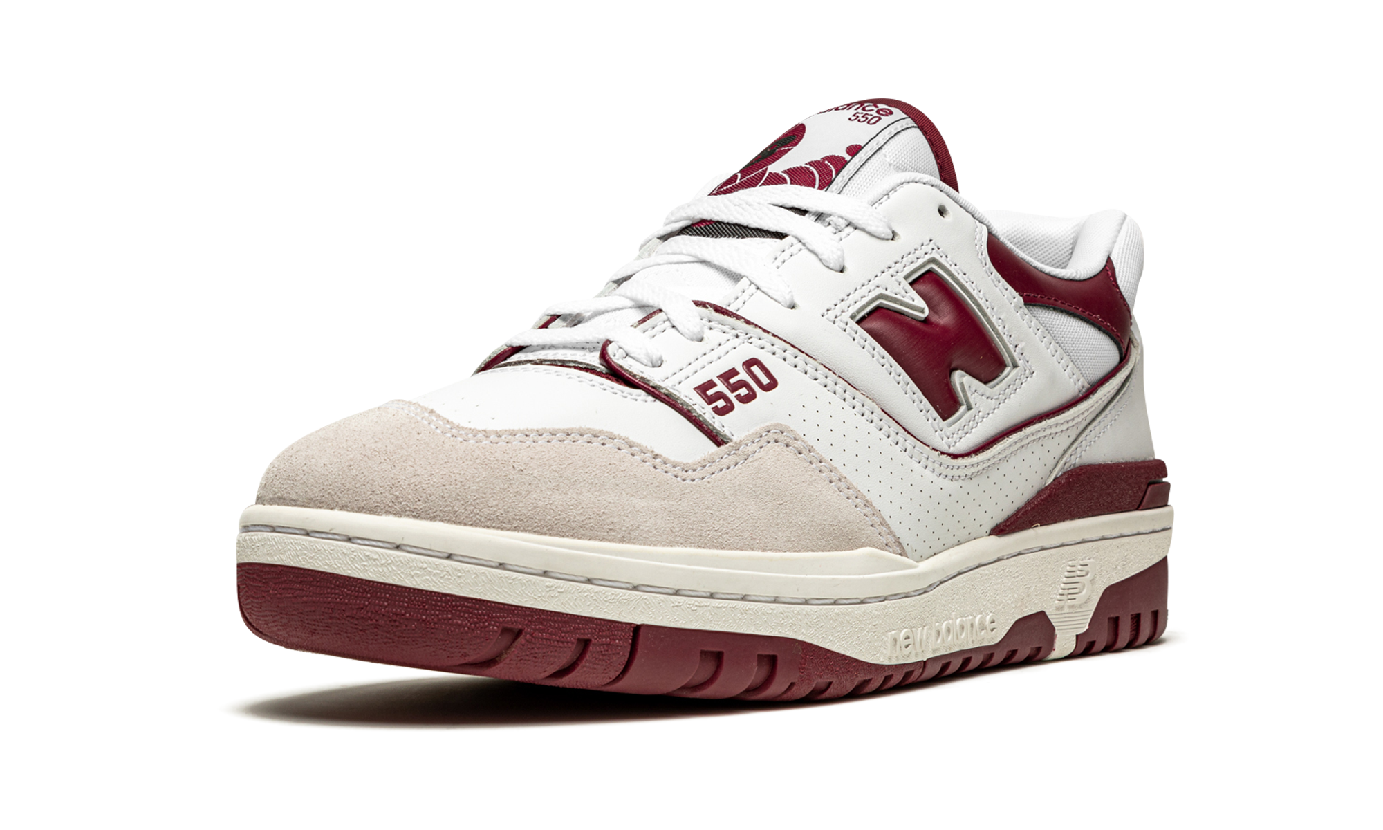 New Balance 550 Sea Salt Burgundy 4