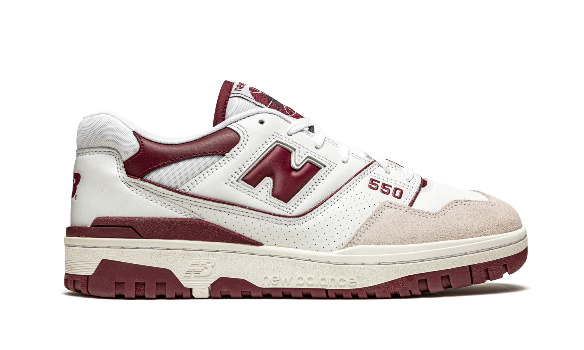 New Balance 550 Sea Salt Burgundy 6