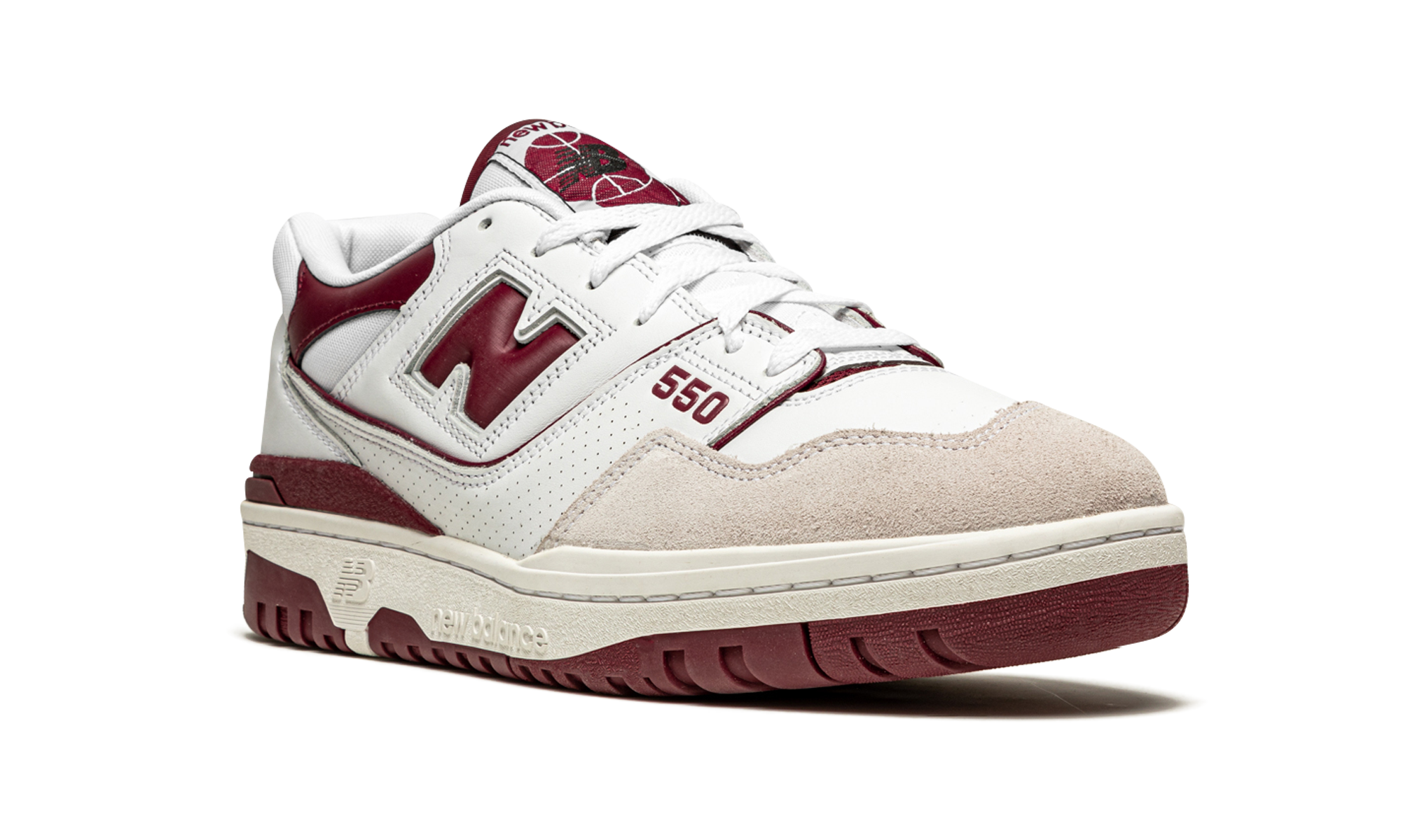 New Balance 550 Sea Salt Burgundy 7