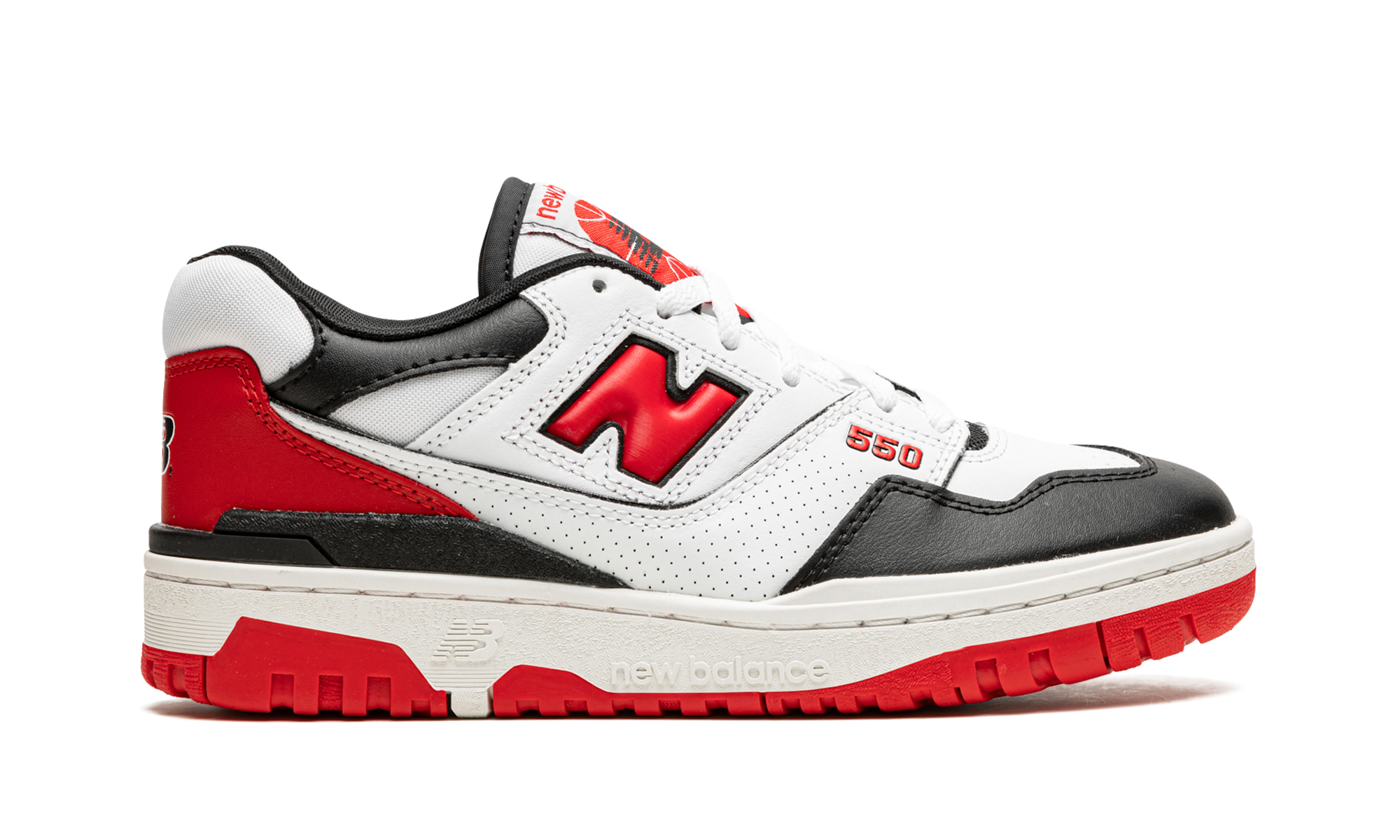 New Balance 550 White Red Black 10