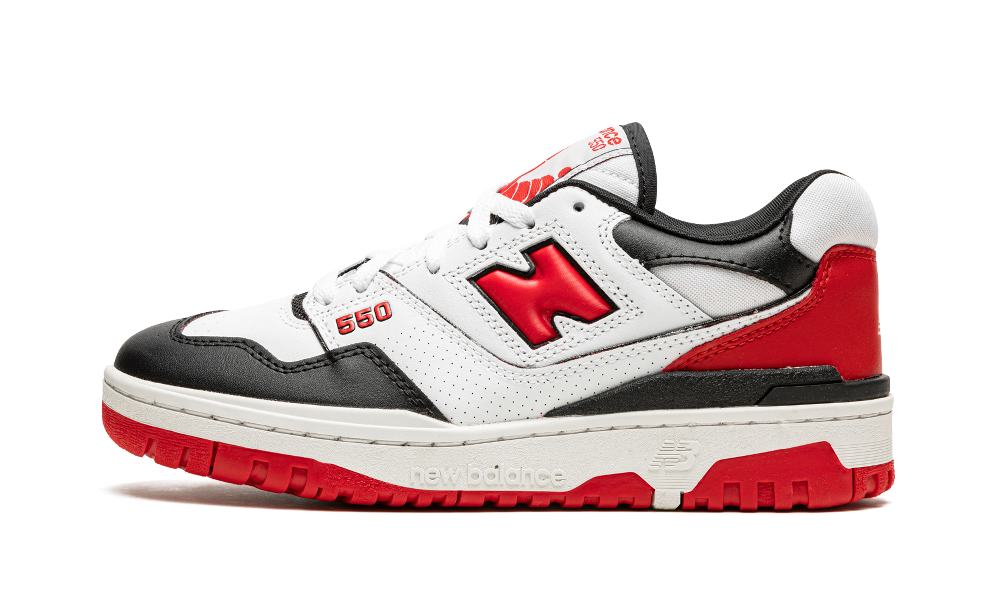New Balance 550 White Red Black 5