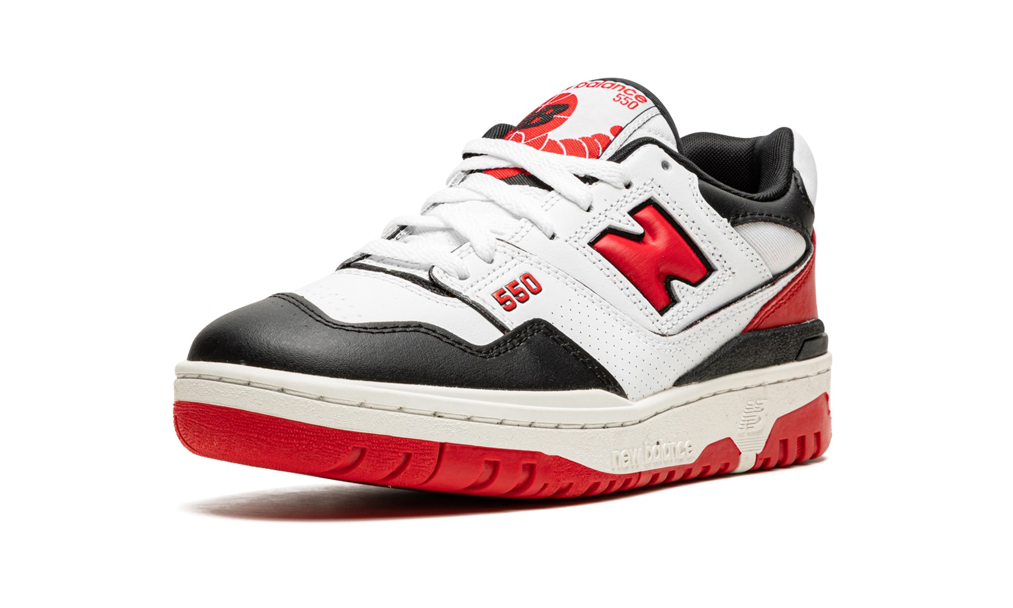 New Balance 550 White Red Black 8
