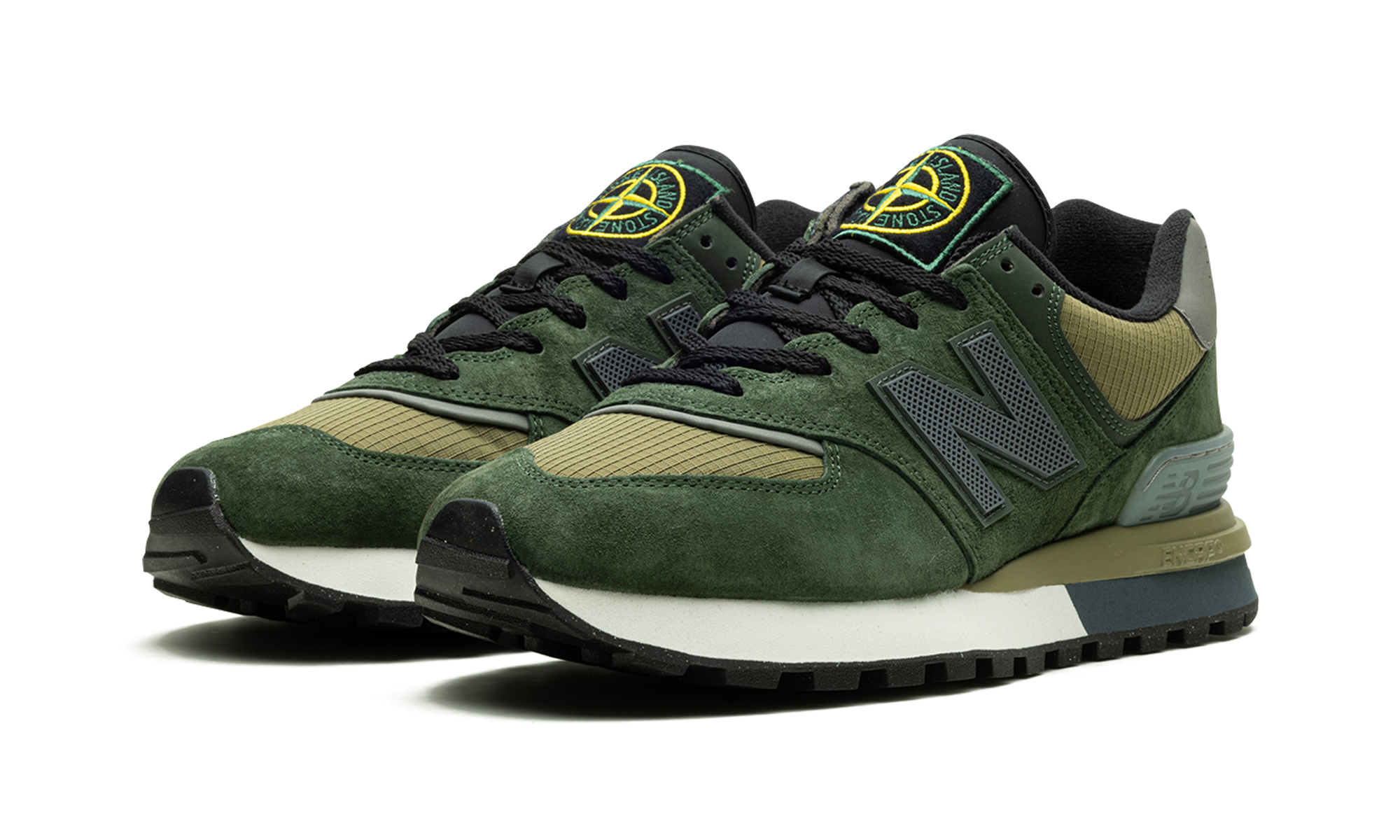 New Balance 574 Legacy Stone Island Dark Green 3