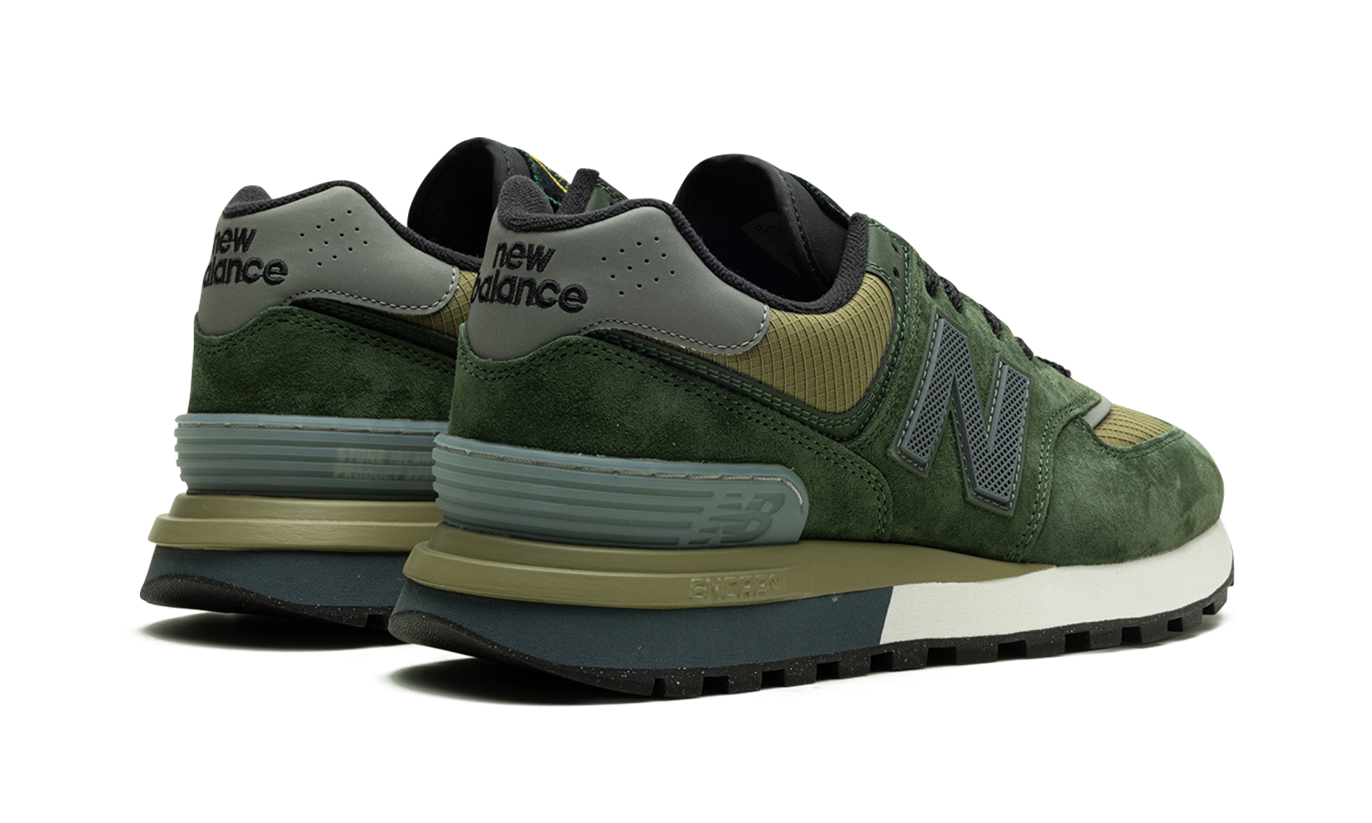 New Balance 574 Legacy Stone Island Dark Green 4
