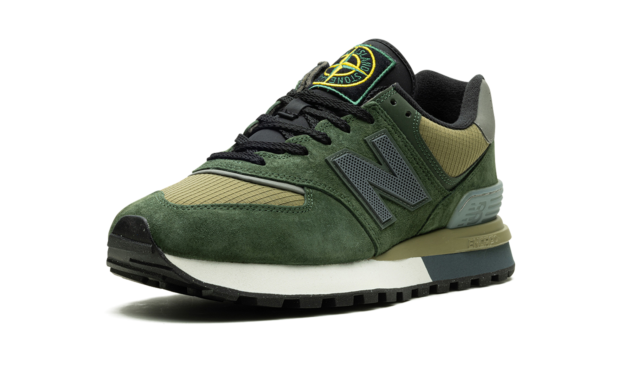 New Balance 574 Legacy Stone Island Dark Green 5