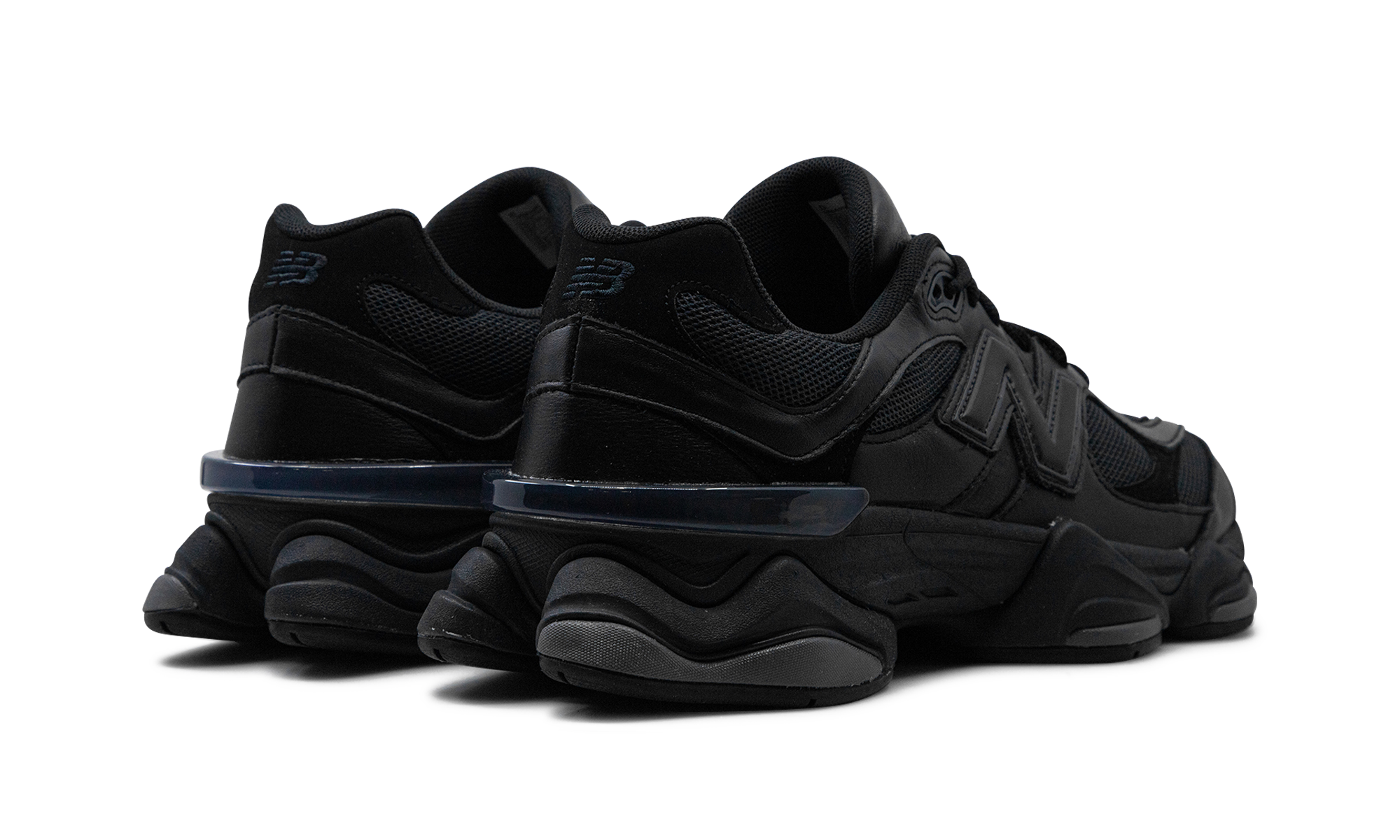 New Balance 9060 Triple Black Leather 7
