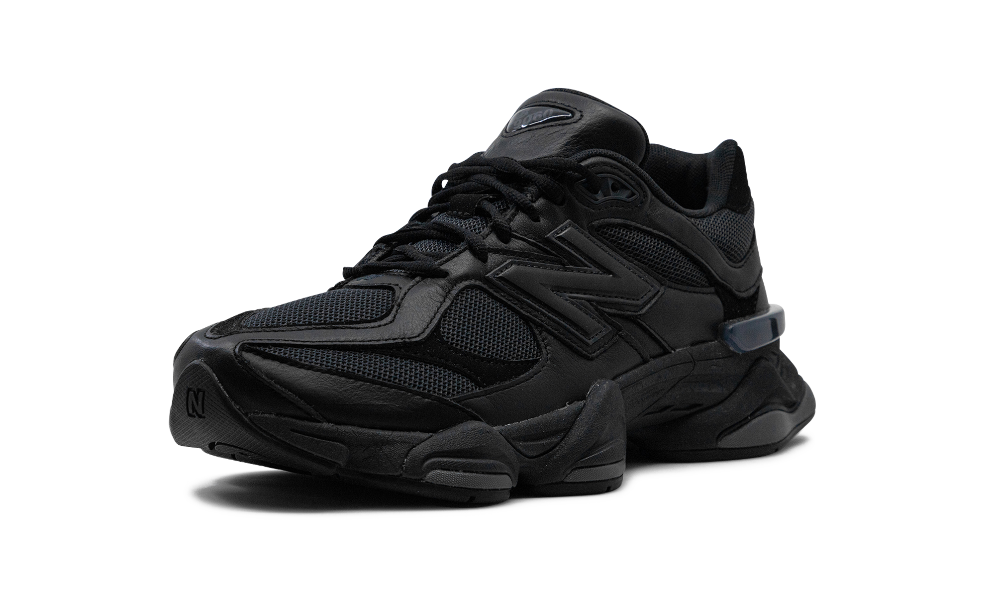 New Balance 9060 Triple Black Leather 8