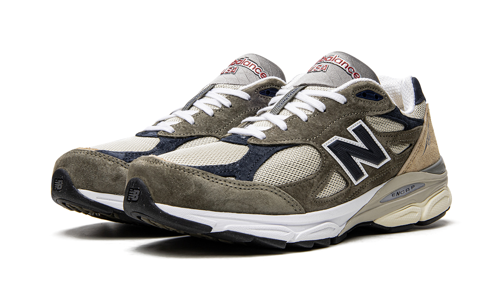 New Balance 990 V3 Made In USA Green Cream 7