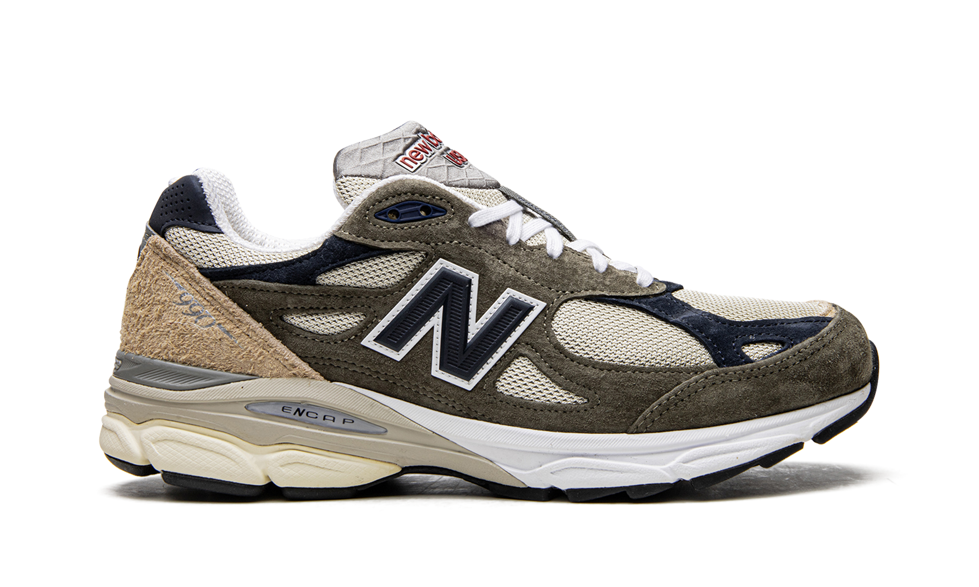 New Balance 990 V3 Made In USA Green Cream