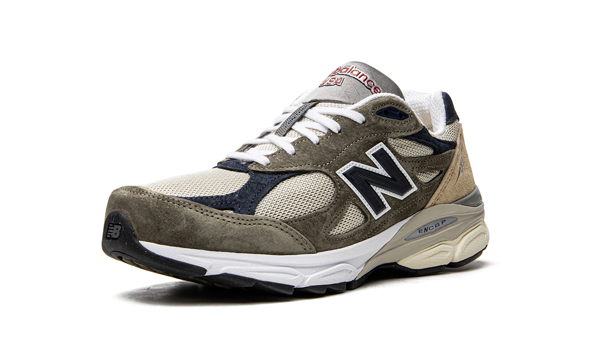 New Balance 990 V3 Made In USA Green Cream 9