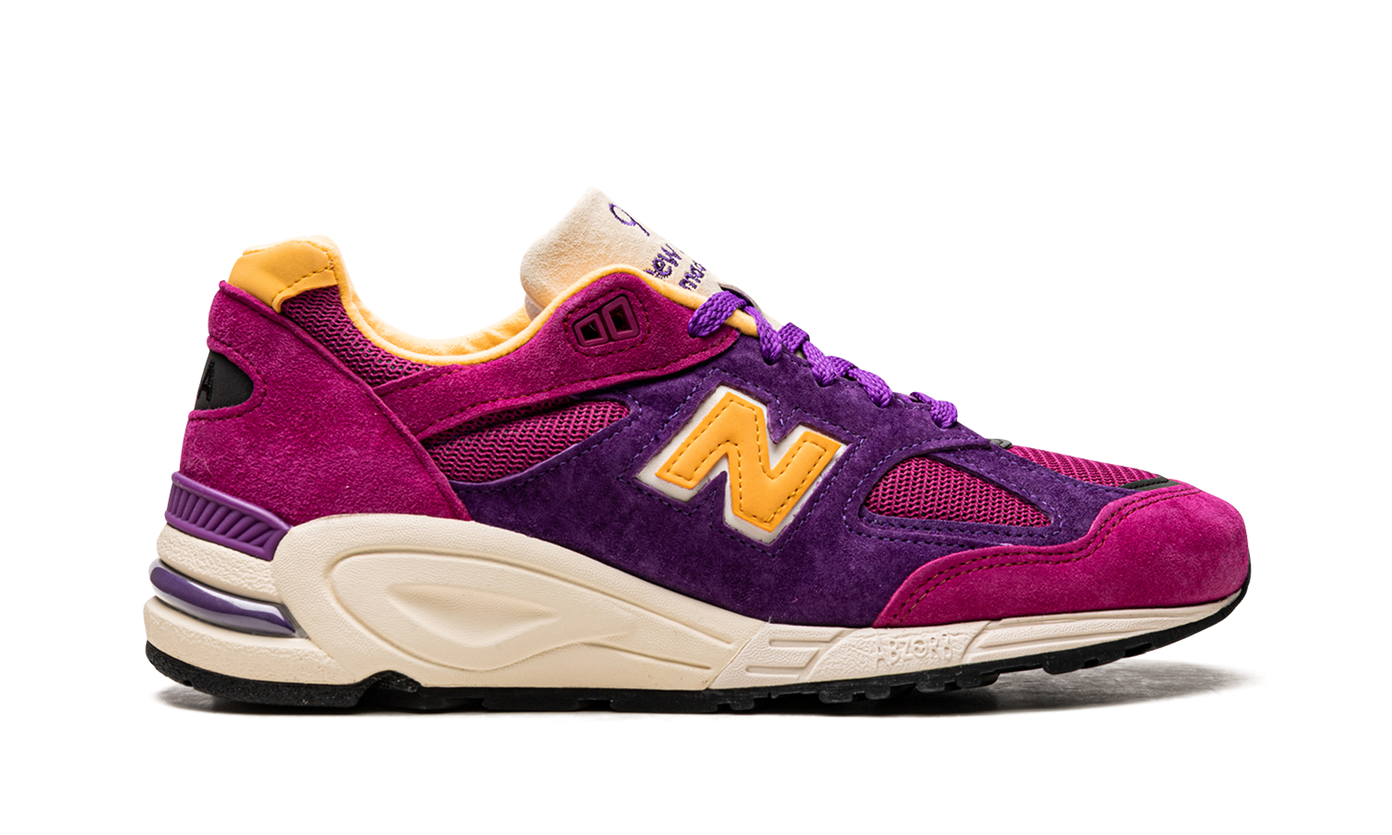 New Balance 990V2 Made in USA Teddy Santis Purple Yellow 10