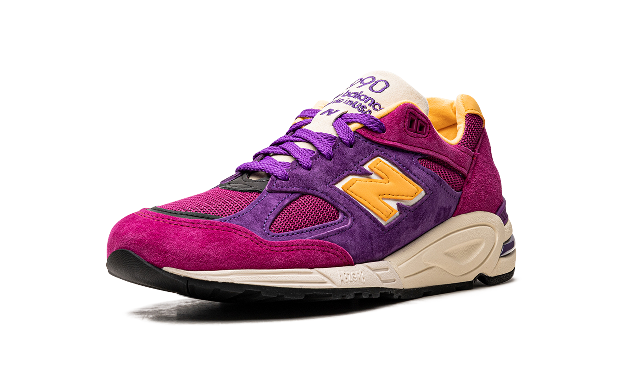 New Balance 990V2 Made in USA Teddy Santis Purple Yellow 8