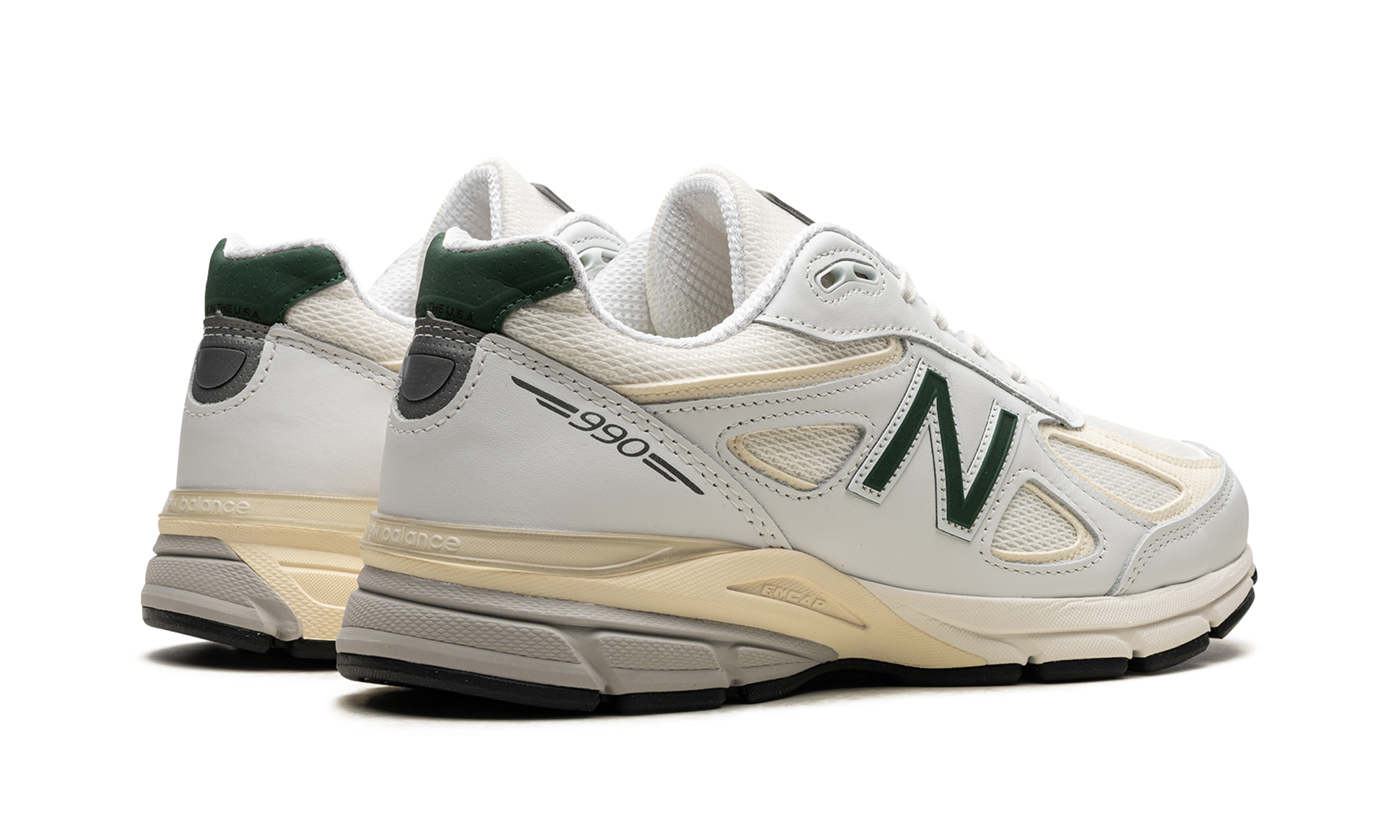 New Balance 990v4 White Green Made in USA 4
