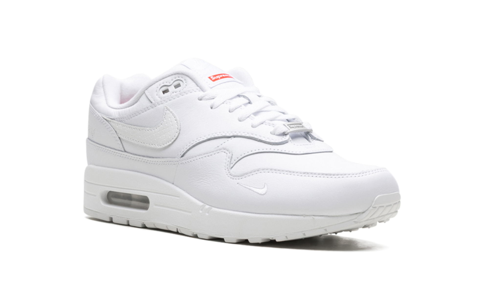 Nike Air Max 1 '87 SP Supreme Triple White 10