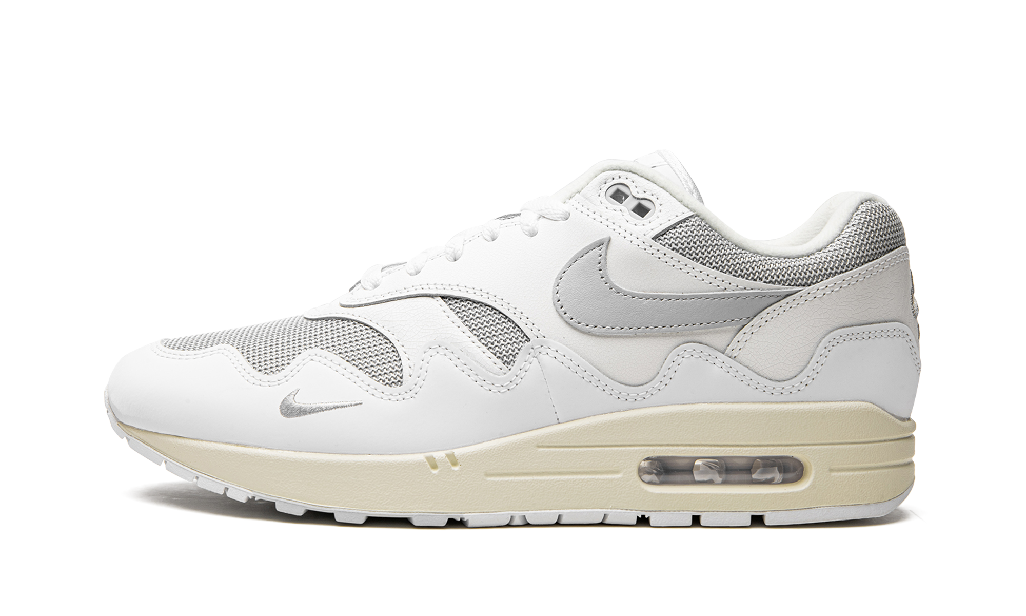 Nike Air Max 1 Patta Waves White Silver 1
