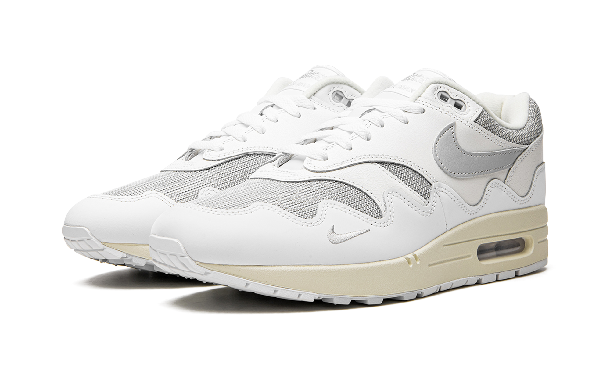 Nike Air Max 1 Patta Waves White Silver 2