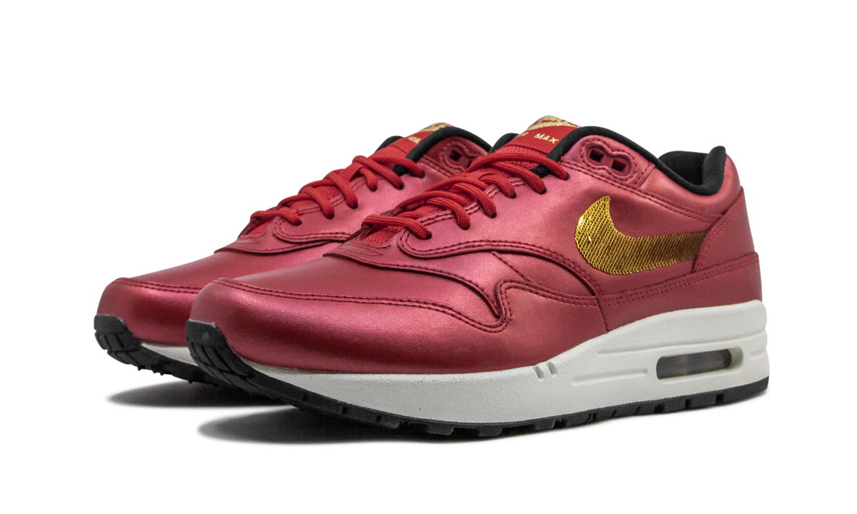 Nike Air Max 1 Red Gold Sequin (W)