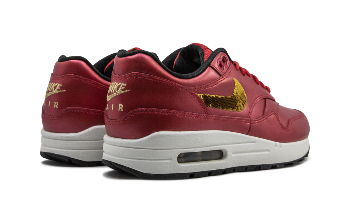 Nike Air Max 1 Red Gold Sequin (W)