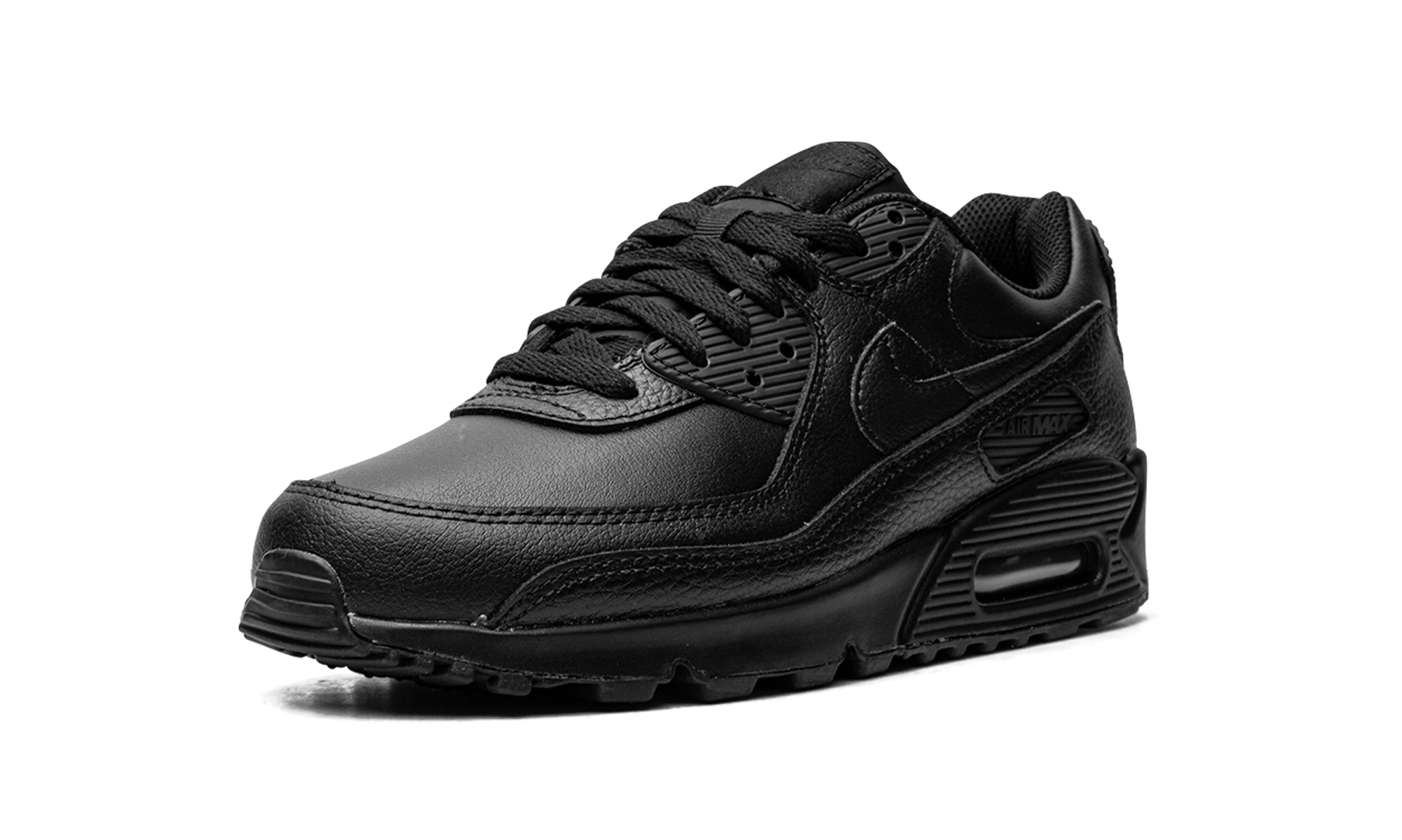 Nike Air Max 90 Leather Triple Black 4