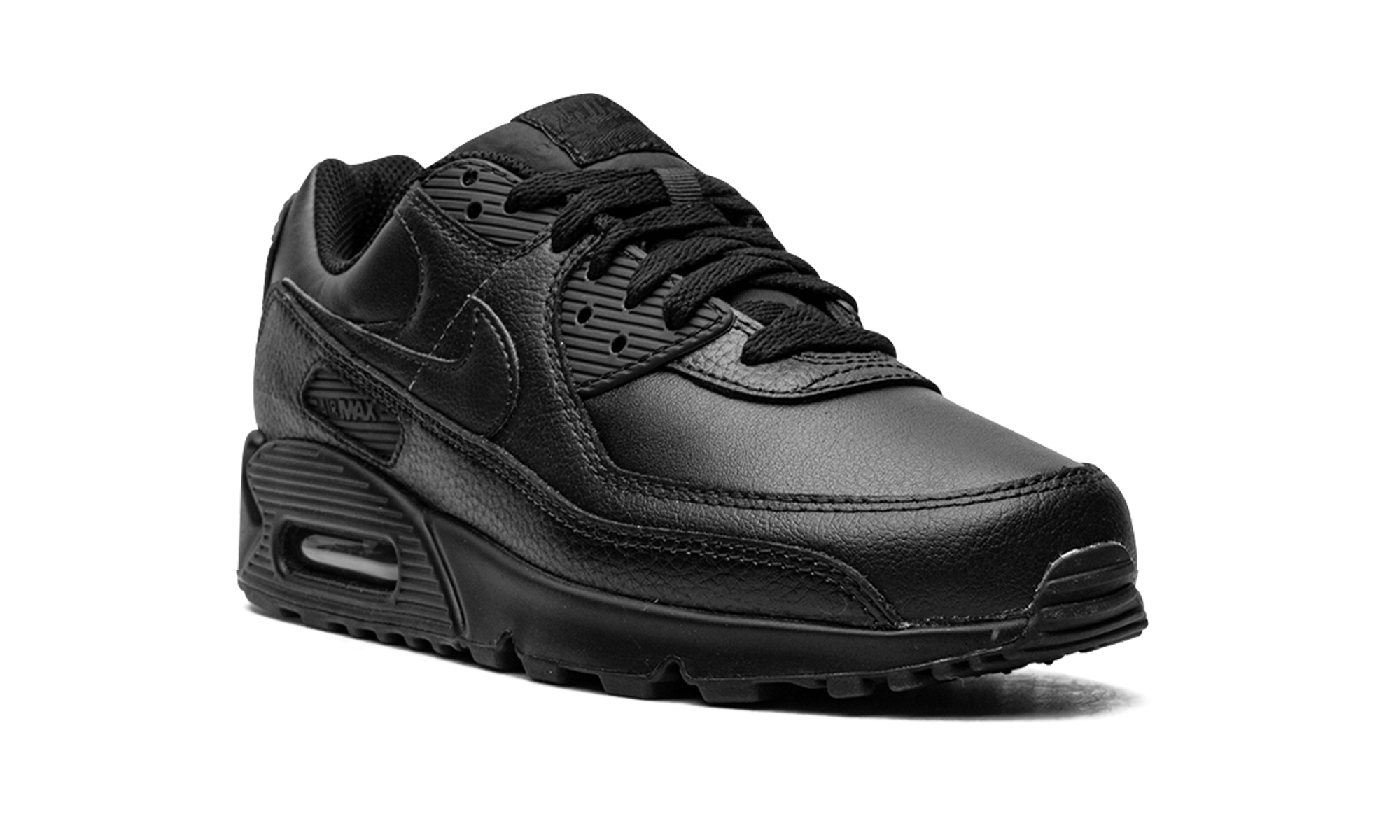 Nike Air Max 90 Leather Triple Black 7